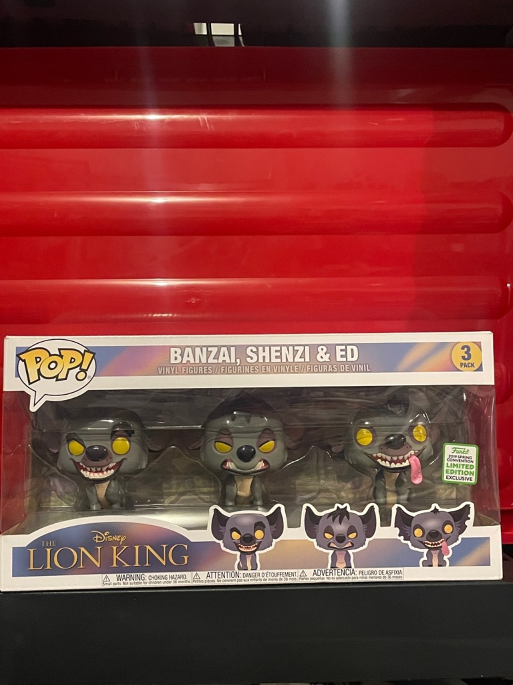 Funko Pop! The Lion King Banzai, Shenzi & Ed 3-Pack - Hyenas 2019 Exclusive